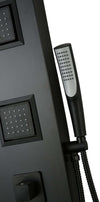 Ogomondo Colonna Doccia Night Nero Opaco 3 Getti Idro Lombari e Cascata  H140xL20 Fai da te/Attrezzature per cucine e bagni/Attrezzature per bagni/Docce e componenti doccia/Filtri supporti e soffioni doccia/Docce fisse Ogomondo - Martina Franca, Commerciovirtuoso.it