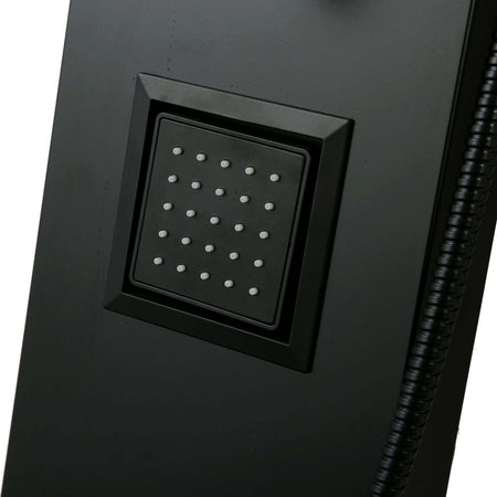Ogomondo Colonna Doccia Night Nero Opaco 3 Getti Idro Lombari e Cascata  H140xL20 Fai da te/Attrezzature per cucine e bagni/Attrezzature per bagni/Docce e componenti doccia/Filtri supporti e soffioni doccia/Docce fisse Ogomondo - Martina Franca, Commerciovirtuoso.it