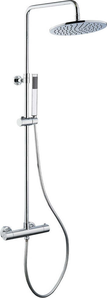 OGOMONDO Colonna Doccia Sand In Ottone Cromato Design Tondo Termostatica Fai da te/Attrezzature per cucine e bagni/Attrezzature per bagni/Docce e componenti doccia/Filtri supporti e soffioni doccia/Docce fisse Ogomondo - Martina Franca, Commerciovirtuoso.it