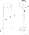 OGOMONDO Colonna Doccia Sand In Ottone Cromato Design Tondo Termostatica Fai da te/Attrezzature per cucine e bagni/Attrezzature per bagni/Docce e componenti doccia/Filtri supporti e soffioni doccia/Docce fisse Ogomondo - Martina Franca, Commerciovirtuoso.it