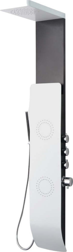 Ogomondo Colonna Doccia TEC Alluminio Bianco  Nero Getti Idro H150xL22 Fai da te/Attrezzature per cucine e bagni/Attrezzature per bagni/Docce e componenti doccia/Filtri supporti e soffioni doccia/Docce fisse Ogomondo - Martina Franca, Commerciovirtuoso.it