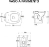 Ogomondo Coppia Sanitari FUN a Pavimento Vaso Bidet Sedile frizionato fissaggi Fai da te/Attrezzature per cucine e bagni/Attrezzature per bagni/Bidet Ogomondo - Martina Franca, Commerciovirtuoso.it
