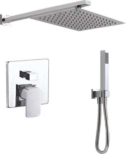 OGOMONDO Kit Doccia Rettangular 1 Completo di Soffione Doccetta e Miscelatore con Deviatore Francia Fai da te/Attrezzature per cucine e bagni/Attrezzature per bagni/Docce e componenti doccia/Filtri supporti e soffioni doccia/Docce fisse Ogomondo - Martina Franca, Commerciovirtuoso.it