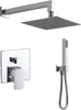 OGOMONDO Kit Doccia Square 1 Completo di Soffione Doccetta e Miscelatore con Deviatore Francia Fai da te/Attrezzature per cucine e bagni/Attrezzature per bagni/Docce e componenti doccia/Filtri supporti e soffioni doccia/Docce fisse Ogomondo - Martina Franca, Commerciovirtuoso.it