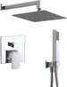 OGOMONDO Kit Doccia Square 4 Completo di Soffione Doccetta e Miscelatore con Deviatore Francia Fai da te/Attrezzature per cucine e bagni/Attrezzature per bagni/Docce e componenti doccia/Sistemi saliscendi per vasche da bagno e docce Ogomondo - Martina Franca, Commerciovirtuoso.it