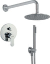 OGOMONDO Kit Doccia Tondo 1 Completo di Soffione Doccetta e Miscelatore con Deviatore Hope Fai da te/Attrezzature per cucine e bagni/Attrezzature per bagni/Docce e componenti doccia/Filtri supporti e soffioni doccia/Docce fisse Ogomondo - Martina Franca, Commerciovirtuoso.it