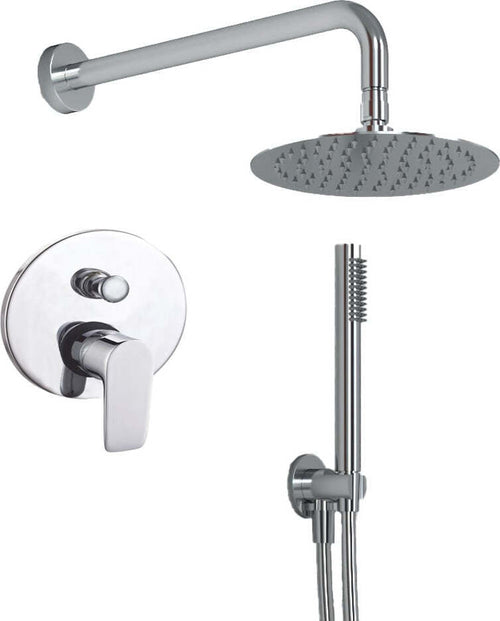 OGOMONDO Kit Doccia Tondo 1 Completo di Soffione Doccetta e Miscelatore con Deviatore Italia Fai da te/Attrezzature per cucine e bagni/Attrezzature per bagni/Docce e componenti doccia/Filtri supporti e soffioni doccia/Docce fisse Ogomondo - Martina Franca, Commerciovirtuoso.it