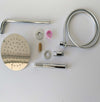 OGOMONDO Kit Doccia Tondo 1 Completo di Soffione Doccetta e Miscelatore con Deviatore Red Fai da te/Attrezzature per cucine e bagni/Attrezzature per bagni/Docce e componenti doccia/Filtri supporti e soffioni doccia/Docce fisse Ogomondo - Martina Franca, Commerciovirtuoso.it