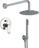 OGOMONDO Kit Doccia Tondo 1 Completo di Soffione Doccetta e Miscelatore con Deviatore Slim Fai da te/Attrezzature per cucine e bagni/Attrezzature per bagni/Docce e componenti doccia/Filtri supporti e soffioni doccia/Docce fisse Ogomondo - Martina Franca, Commerciovirtuoso.it