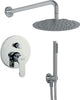 OGOMONDO Kit Doccia Tondo 4 Completo di Soffione Doccetta e Miscelatore con Deviatore Hope Fai da te/Attrezzature per cucine e bagni/Attrezzature per bagni/Docce e componenti doccia/Filtri supporti e soffioni doccia/Docce fisse Ogomondo - Martina Franca, Commerciovirtuoso.it