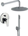 OGOMONDO Kit Doccia Tondo 4 Completo di Soffione Doccetta e Miscelatore con Deviatore Red Fai da te/Attrezzature per cucine e bagni/Attrezzature per bagni/Docce e componenti doccia/Filtri supporti e soffioni doccia/Docce fisse Ogomondo - Martina Franca, Commerciovirtuoso.it