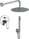 OGOMONDO Kit Doccia Tondo 4 Completo di Soffione Doccetta e Miscelatore con Deviatore Slim Fai da te/Attrezzature per cucine e bagni/Attrezzature per bagni/Docce e componenti doccia/Filtri supporti e soffioni doccia/Docce fisse Ogomondo - Martina Franca, Commerciovirtuoso.it