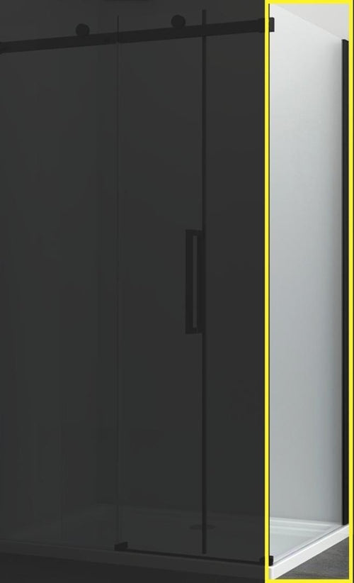Ogomondo Lato fisso per Porta Scorrevole Slide Black Nero Cristallo 8 mm Fai da te/Attrezzature per cucine e bagni/Attrezzature per bagni/Docce e componenti doccia/Box doccia Ogomondo - Martina Franca, Commerciovirtuoso.it