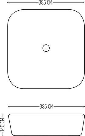Ogomondo Lavabo Da Appoggio Quadrato In Ceramica Bianco Lucido Fai da te/Attrezzature per cucine e bagni/Attrezzature per bagni/Lavandini bagno/Lavabi Ogomondo - Martina Franca, Commerciovirtuoso.it