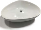Ogomondo Lavabo Da Appoggio Triangolare in Ceramica Bianco Lucido Fai da te/Attrezzature per cucine e bagni/Attrezzature per bagni/Lavandini bagno/Lavabi Ogomondo - Martina Franca, Commerciovirtuoso.it