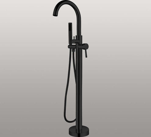Ogomondo Miscelatore a Pavimento Per Vasca Freestanding Black Mumbai in Ottone Fai da te/Attrezzature per cucine e bagni/Attrezzature per bagni/Rubinetti per lavandini bagno Ogomondo - Martina Franca, Commerciovirtuoso.it