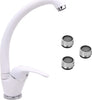 OGOMONDO Miscelatore Bianco Oslo Orientabile in Ottone per Cucina con 3 Aeratori di Ricambio Fai da te/Attrezzature per cucine e bagni/Impianti per la cucina/Rubinetti da cucina/Rubinetti per lavelli da cucina Ogomondo - Martina Franca, Commerciovirtuoso.it