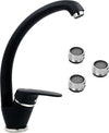 OGOMONDO Miscelatore Nero Oslo Orientabile in Ottone per Cucina con 3 Aeratori di ricambio Fai da te/Attrezzature per cucine e bagni/Impianti per la cucina/Rubinetti da cucina/Rubinetti per lavelli da cucina Ogomondo - Martina Franca, Commerciovirtuoso.it