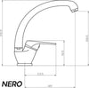 OGOMONDO Miscelatore Nero Oslo Orientabile in Ottone per Cucina con 3 Aeratori di ricambio Fai da te/Attrezzature per cucine e bagni/Impianti per la cucina/Rubinetti da cucina/Rubinetti per lavelli da cucina Ogomondo - Martina Franca, Commerciovirtuoso.it