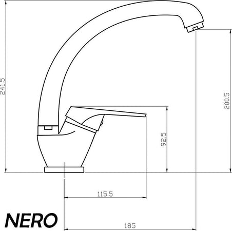 OGOMONDO Miscelatore Nero Oslo Orientabile in Ottone per Cucina con 3 Aeratori di ricambio Fai da te/Attrezzature per cucine e bagni/Impianti per la cucina/Rubinetti da cucina/Rubinetti per lavelli da cucina Ogomondo - Martina Franca, Commerciovirtuoso.it