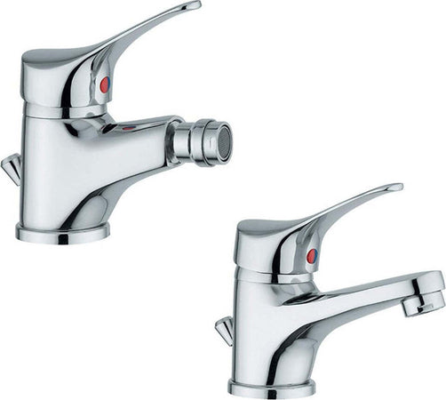 Ogomondo Miscelatore Rubinetto Bidet  + Miscelatore Lavabo Cromato Bagno Casa Fai da te/Attrezzature per cucine e bagni/Attrezzature per bagni/Rubinetti per bidet Ogomondo - Martina Franca, Commerciovirtuoso.it