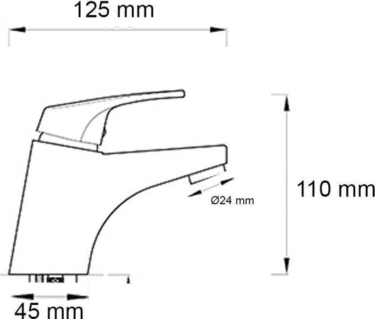 Ogomondo Miscelatore Rubinetto Per Lavabo Serie Delfino Cromato Bagno Casa Fai da te/Attrezzature per cucine e bagni/Attrezzature per bagni/Rubinetti per lavandini bagno Ogomondo - Martina Franca, Commerciovirtuoso.it