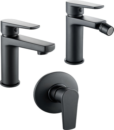 OGOMONDO Miscelatori Bidet Lavabo e Doccia Incasso Serie Africa Colore Nero Fai da te/Attrezzature per cucine e bagni/Attrezzature per bagni/Rubinetti per bidet Ogomondo - Martina Franca, Commerciovirtuoso.it