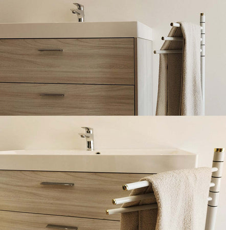 Ogomondo Piantana Porta Salviette a Tre Bracci Polar in Acciaio Verniciato Casa e cucina/Bagno/Mobili da bagno/Portasciugamani/Portasciugamani da terra Ogomondo - Martina Franca, Commerciovirtuoso.it