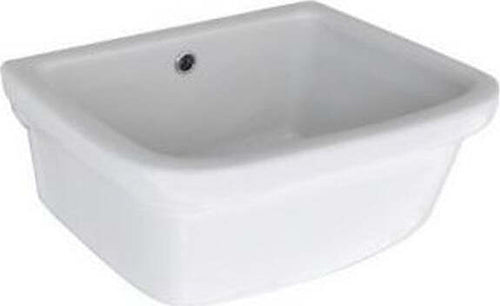Ogomondo Pilozzo in Ceramica Bianco 45x36 cm Fai da te/Attrezzature per cucine e bagni/Attrezzature per bagni/Lavandini bagno/Lavabi Ogomondo - Martina Franca, Commerciovirtuoso.it
