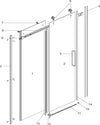 Ogomondo Porta Scorrevole Slide Due Ante Black Profilo Nero Cristallo 8 mm Fai da te/Attrezzature per cucine e bagni/Attrezzature per bagni/Docce e componenti doccia/Box doccia Ogomondo - Martina Franca, Commerciovirtuoso.it