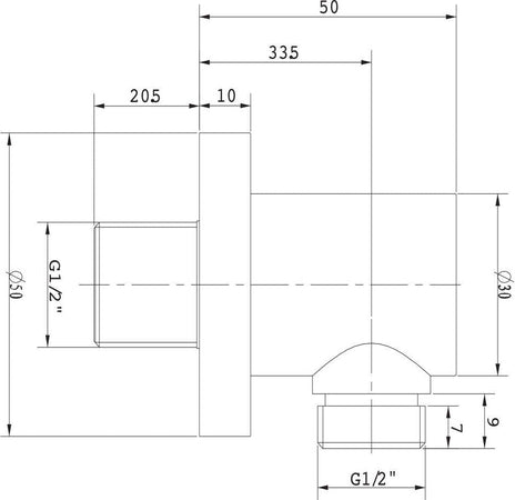 Ogomondo Presa Acqua Cilindro In Ottone Cromato 1/2” MM Fai da te/Attrezzature per cucine e bagni/Attrezzature per bagni/Rubinetti per lavandini bagno Ogomondo - Martina Franca, Commerciovirtuoso.it