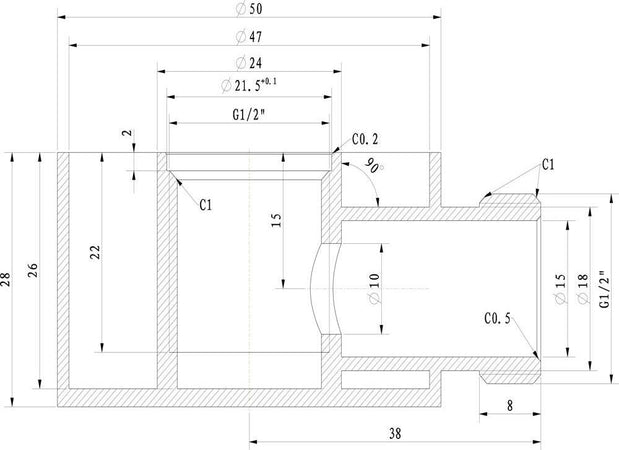 Ogomondo Presa Acqua Tonda In Ottone Cromato 1/2” MM Fai da te/Attrezzature per cucine e bagni/Attrezzature per bagni/Docce e componenti doccia/Filtri supporti e soffioni doccia/Filtri doccia Ogomondo - Martina Franca, Commerciovirtuoso.it