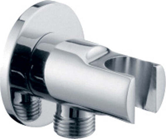 Ogomondo Presa Acqua Tonda In Ottone Cromato con Attacco Doccetta Fai da te/Attrezzature per cucine e bagni/Attrezzature per bagni/Rubinetti per docce e vasche da bagno e parti/Rubinetti per doccia Ogomondo - Martina Franca, Commerciovirtuoso.it