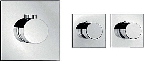 OGOMONDO Rubinetto Termostatico ad Incasso in Ottone Cromato a Due Vie Fai da te/Attrezzature per cucine e bagni/Attrezzature per bagni/Rubinetti per docce e vasche da bagno e parti/Rubinetti per doccia Ogomondo - Martina Franca, Commerciovirtuoso.it