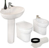 Ogomondo Sanitari A Pavimento + Lavabo Dark Vaso Wc + Bidet + Sedile + Curva Fai da te/Attrezzature per cucine e bagni/Attrezzature per bagni/Vasi WC Ogomondo - Martina Franca, Commerciovirtuoso.it