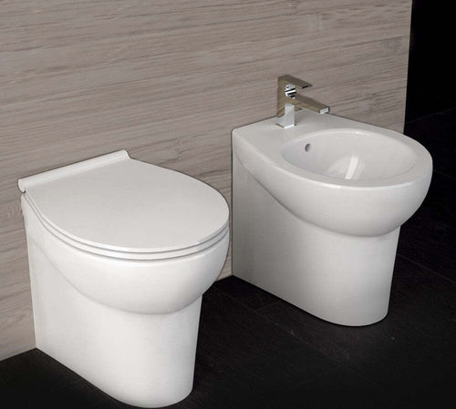Ogomondo Sanitari Ceramica Dark A Pavimento Vaso WC Bidet Sedile Fai da te/Attrezzature per cucine e bagni/Attrezzature per bagni/Bidet Ogomondo - Martina Franca, Commerciovirtuoso.it