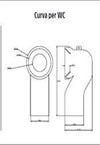 Ogomondo Sanitari Ceramica Dark A Pavimento Vaso WC Bidet Sedile Fai da te/Attrezzature per cucine e bagni/Attrezzature per bagni/Bidet Ogomondo - Martina Franca, Commerciovirtuoso.it