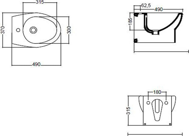 Ogomondo Sanitari Ceramica Dark SOSPESI Vaso WC Bidet Sedile Fai da te/Attrezzature per cucine e bagni/Attrezzature per bagni/Bidet Ogomondo - Martina Franca, Commerciovirtuoso.it