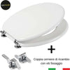 Ogomondo Sedile Wc MDF Bianco Universale Sedix Plus con 2 coppie di cerniere cromo in dotazione come ricambio Fai da te/Attrezzature per cucine e bagni/Attrezzature per bagni/Sedili WC Ogomondo - Martina Franca, Commerciovirtuoso.it