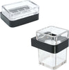Ogomondo Set 2 Pezzi Accessori da bagno Serie 25 in Acciaio Nero Casa e cucina/Bagno/Accessori per il bagno/Dosatori e porta accessori/Portasapone Ogomondo - Martina Franca, Commerciovirtuoso.it