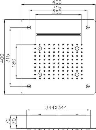 Ogomondo Soffione LED a Soffitto Da Incasso Con Cascata Acciaio NERO Quadro Fai da te/Attrezzature per cucine e bagni/Attrezzature per bagni/Docce e componenti doccia/Filtri supporti e soffioni doccia/Telefoni doccia Ogomondo - Martina Franca, Commerciovirtuoso.it