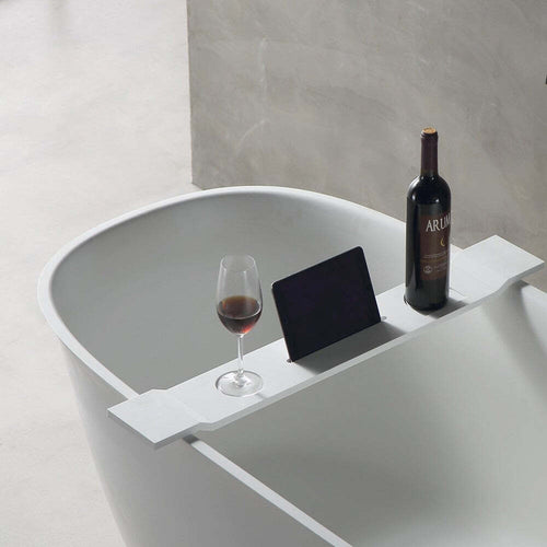 Ogomondo Sopravasca da Bagno Stand in Artificial Stone  Bianco Opaco Matt Casa e cucina/Bagno/Accessori per il bagno/Accessori per la vasca/Vassoi Ogomondo - Martina Franca, Commerciovirtuoso.it