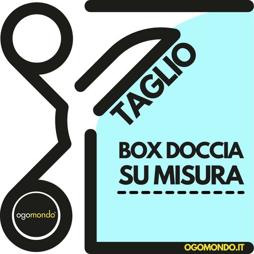 Ogomondo Taglio Cristallo per Box Doccia su misura Fai da te/Attrezzature per cucine e bagni/Attrezzature per bagni/Docce e componenti doccia/Porte doccia Ogomondo - Martina Franca, Commerciovirtuoso.it