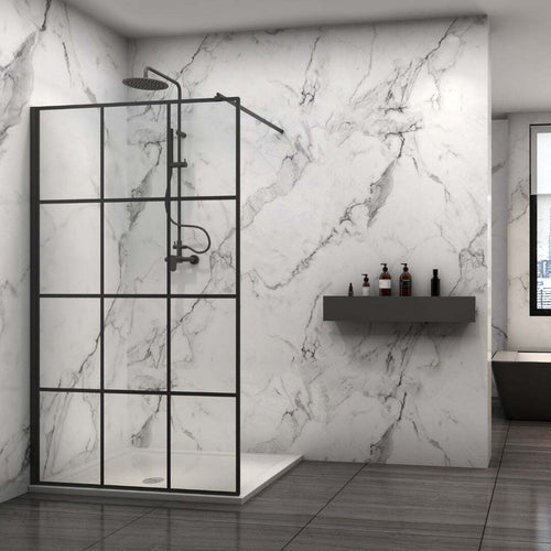 Ogomondo Walk-in Doccia Black Con Riquadro Profilo Nero Cristallo 8 Mm Fai da te/Attrezzature per cucine e bagni/Attrezzature per bagni/Docce e componenti doccia/Box doccia Ogomondo - Martina Franca, Commerciovirtuoso.it