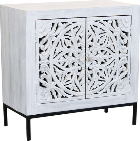 OHM---comò-con-decoro-2-ante-legno-e-ferro-Marrone-Milani-Home