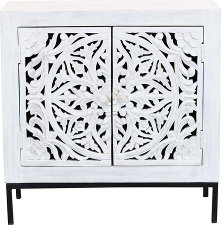 OHM---comò-con-decoro-2-ante-legno-e-ferro-Marrone-Milani-Home