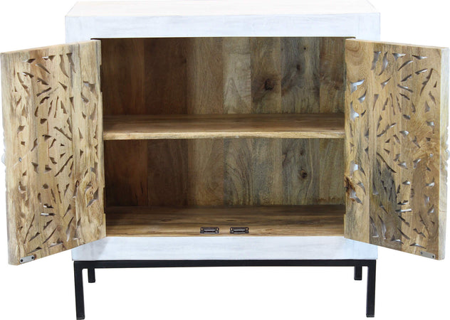 OHM---comò-con-decoro-2-ante-legno-e-ferro-Marrone-Milani-Home