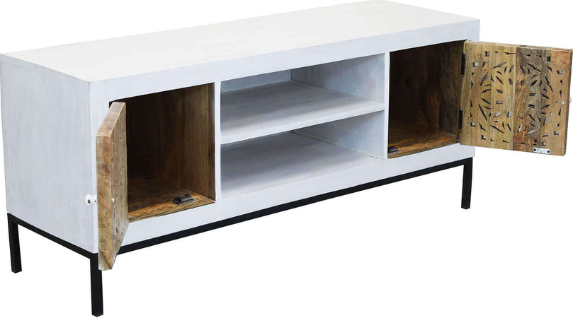 OHM---porta-tv-con-decoro-2-ante-2-ripiani-legno-e-ferro-Marrone-Milani-Home