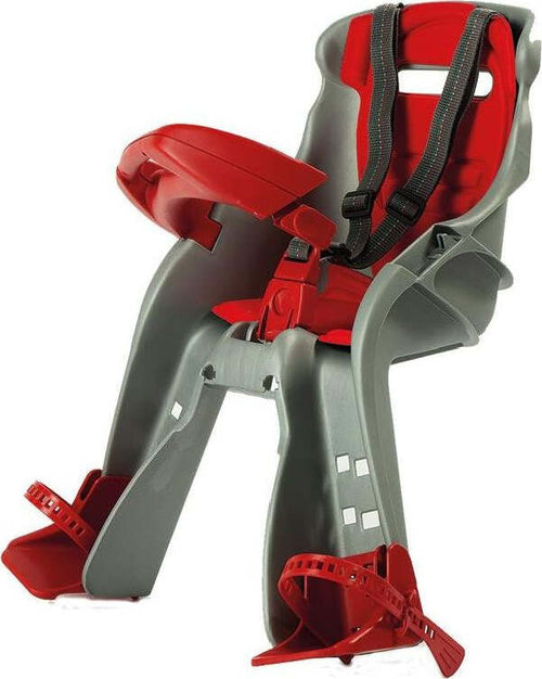 OKBABY-Seggiolino-bici-Anteriore-ORION-Argento-e-Rosso