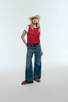 Roy Roger's jeans donna wide fit denim lyocell lavaggio medio Nicky
